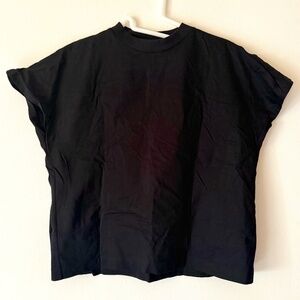 Uniqlo S Black French Sleeve T-shirt
